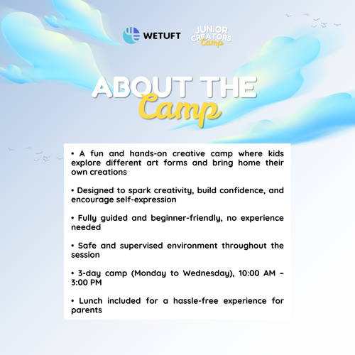 Junior Creators Camp 2026
